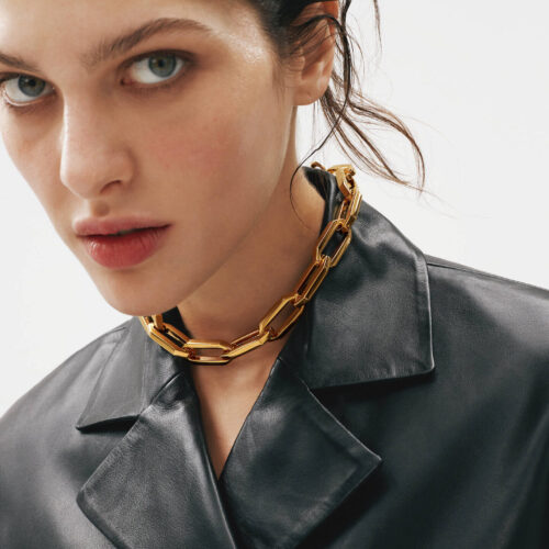 чокер в золоте женский